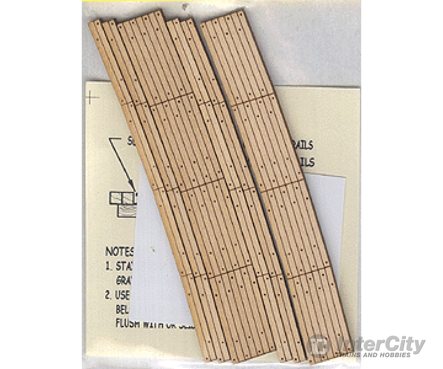 Blair Line 129 Laser-Cut Curved 2-Lane Wood Grade Crossing Pkg(2) -- 30 Radius Track Accessories