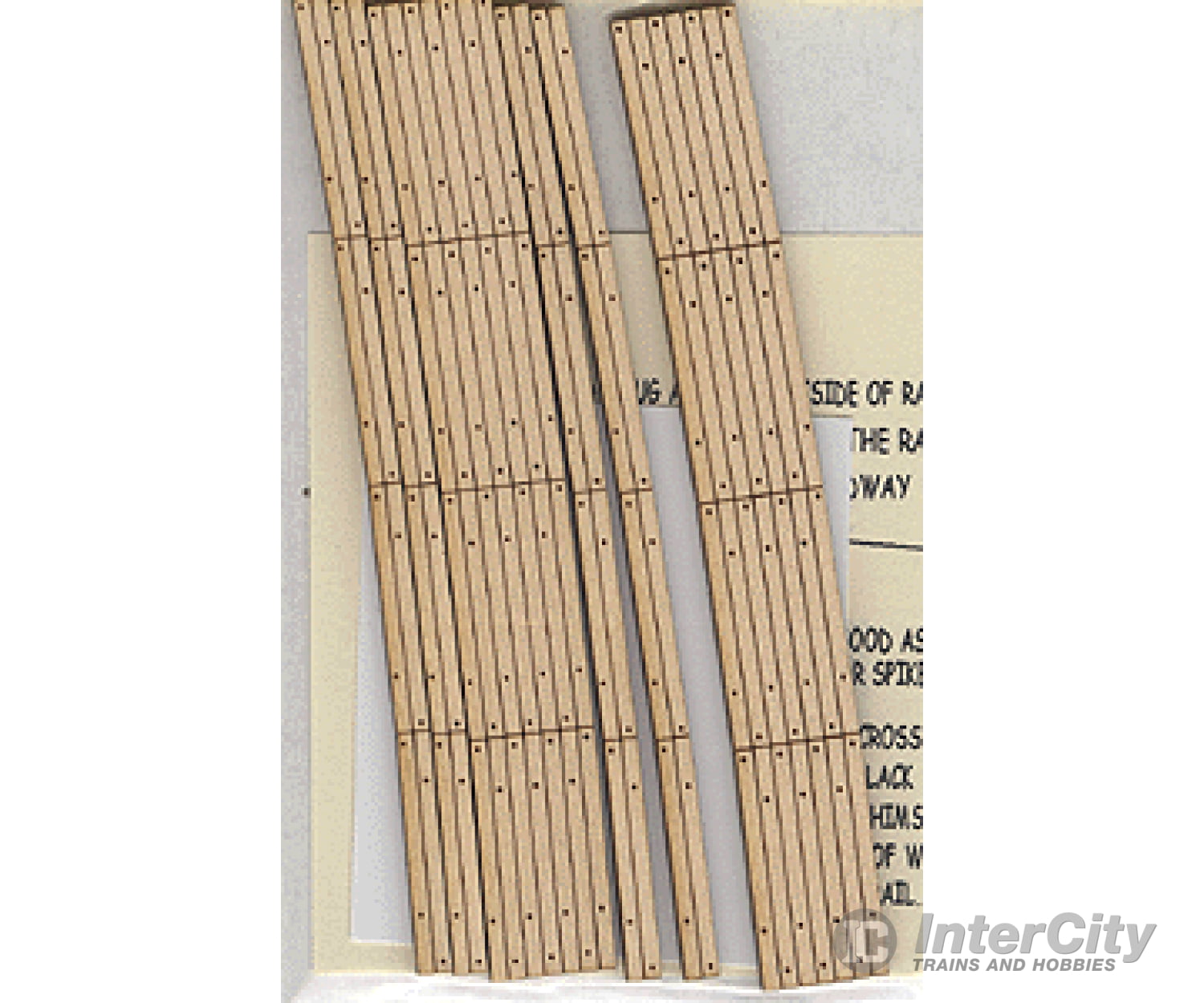 Blair Line 130 Laser-Cut Curved 2-Lane Wood Grade Crossing Pkg(2) -- 36 Radius Track Accessories