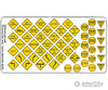 Blair Line 143 Highway Signs -- Vintage Warning/Stop 1930S-1950S (Black Yellow) Scenery Details