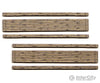 Blair Line 15 Weathered 2-Lane Wood Grade Crossing -- Kit Pkg(2) Track Accessories