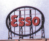 Blair Line 1510 Laser-Cut Wood Billboards - Small For Z N & Ho -- Esso 2-1/8 X 1-7/8 5.3 4.7Cm