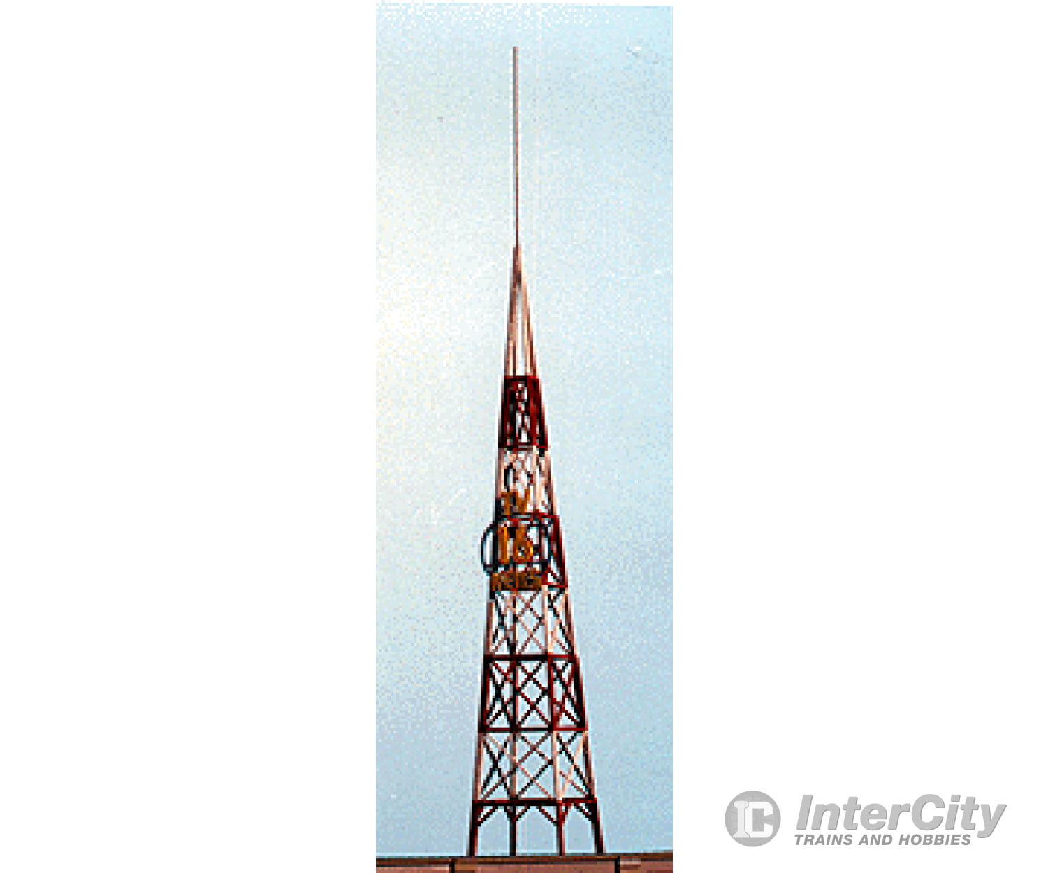 Blair Line 1516 Tv Broadcast Tower W/Assorted Station Numbers (Laser-Cut Wood Kit) -- 1 Square 2.5Cm