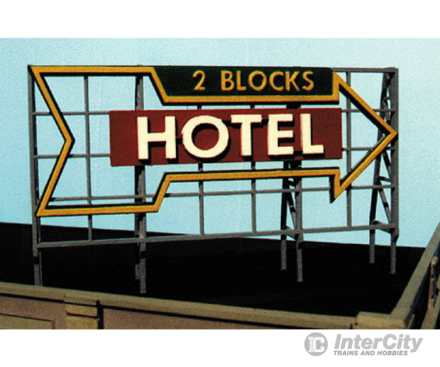 Blair Line 1517 Laser-Cut Wood Billboards - Small For Z N & Ho -- Hotel 2 Blocks [To The Right]