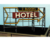 Blair Line 1517 Laser-Cut Wood Billboards - Small For Z N & Ho -- Hotel 2 Blocks [To The Right]