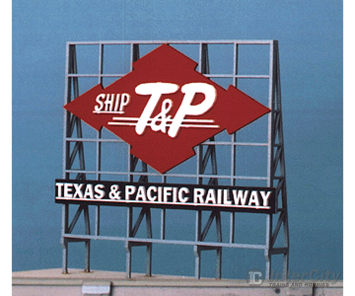 Blair Line 1531 Laser-Cut Wood Billboard - Small For Z N & Ho -- Ship T&P Texas Pacific Railway 1