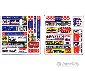 Blair Line 157 Storefront & Advertising Signs -- Feed Seed Store Scenery Details