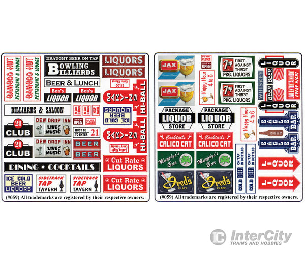 Blair Line 159 Tavern & Liquor Store Storefront Advertising Signs Scenery Details