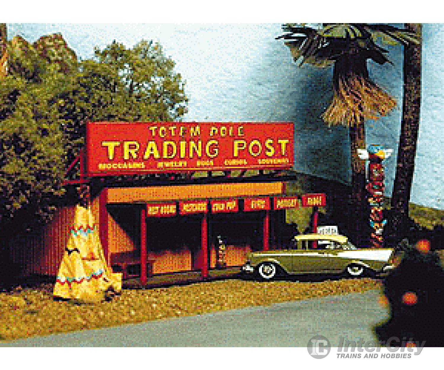 Blair Line 170 Roadside Tourist Trap (Four Optional Signs) -- 5 X 3-1/4 12.5 8.1Cm Structures