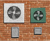 Blair Line 1707 Wall Fans & Vents - Kit -- 7 15 Scratch Building Supplies