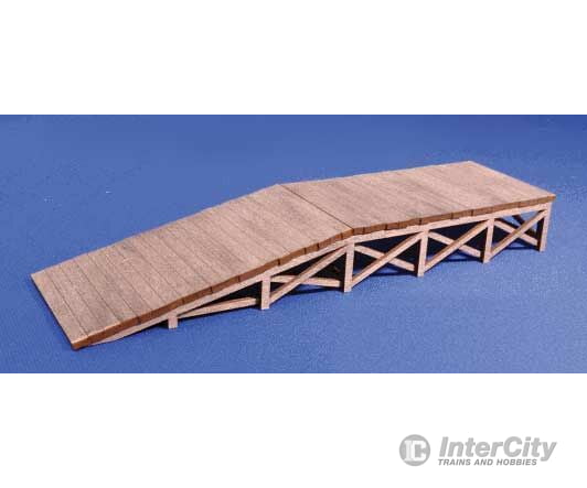 Blair Line 1743 Laser-Cut Wood Kit -- Loading Ramp Pkg(3) Each: 5-3/4 X 1-1/2 14.6 3.8Cm Scenery