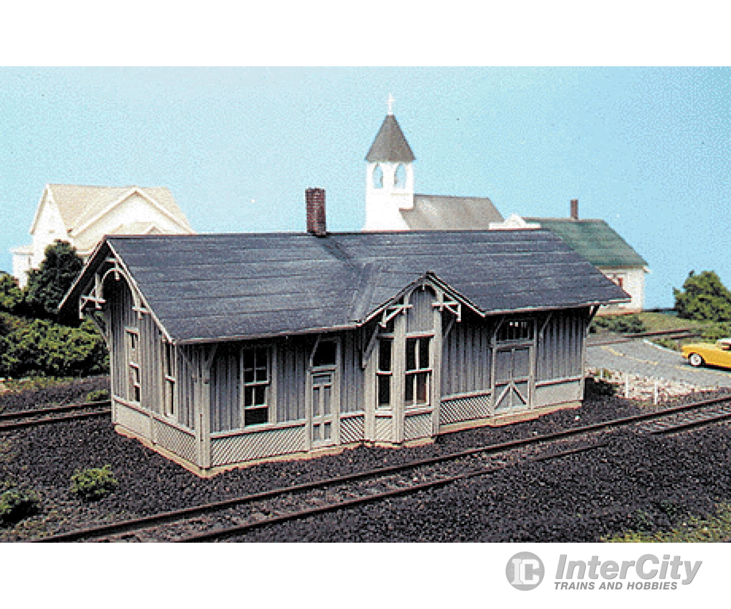 Blair Line 185 Chesapeake & Ohio Depot - Standard #1 Design (Laser-Cut Wood Kit) -- 2-3/4 X 7 6.8