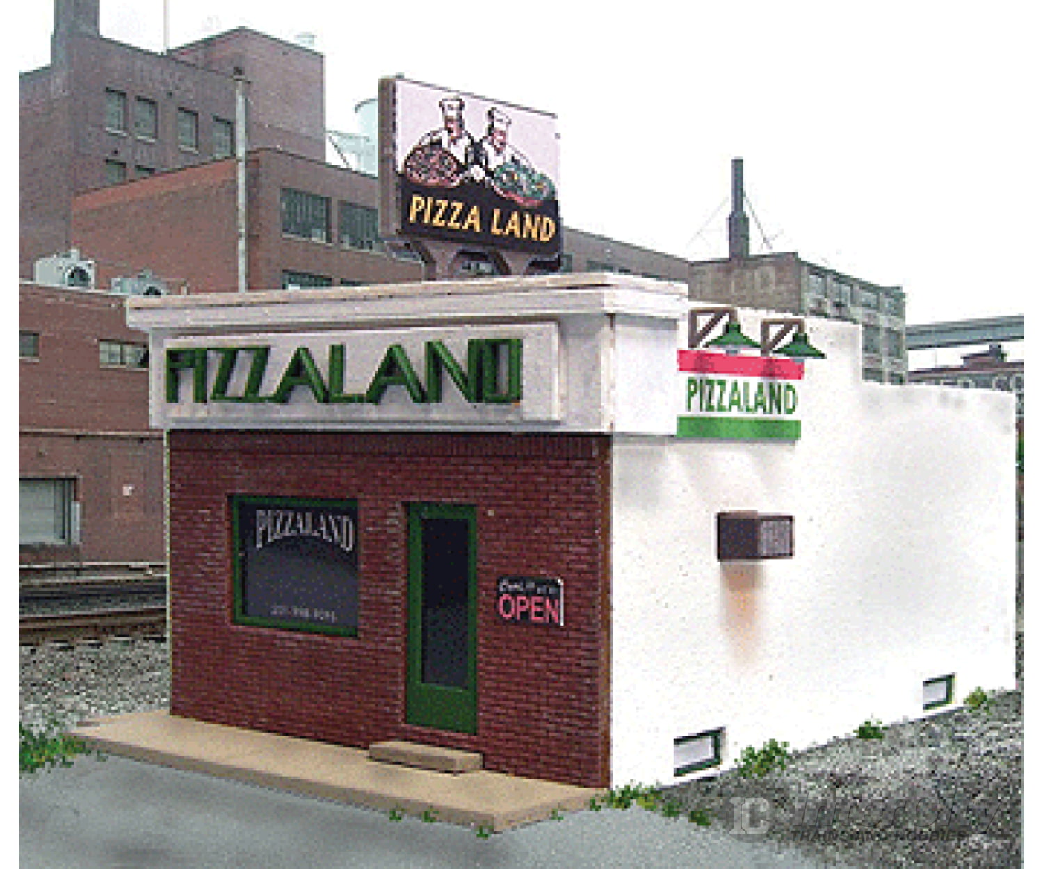 Blair Line 196 Pizzaland -- Kit - 2-1/4 X 4 5.7 10.2Cm Structures