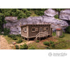 Blair Line 2000 Joes Cabin W/Outhouse -- Kit - Cabin: 4-1/4 X 2-5/16 10.8 5.9Cm; Outhouse: 5/8 1.6