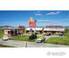 Blair Line 2001 Sunset Motel -- Kit - Office: 5 X 3-5/16 12.7 8.4Cm; Units: 6-1/2 2-3/4 16.5 6.9Cm
