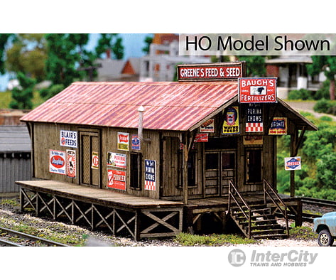 Blair Line 2005 Greenes Feed & Seed -- Kit - 7-3/16 X 2-13/16 18.3 7.1Cm Structures