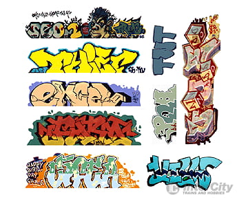 Blair Line 2249 Graffiti Decals Mega Set -- #6 Pkg(9)