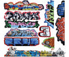 Blair Line 2263 Mega Set Modern Tagger Graffiti Decals -- #14 Pkg(10)