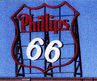 Blair Line 2504 Laser-Cut Wood Billboard Kits - Large For Ho S & O -- Phillips 66 3 Wide X 3-1/2