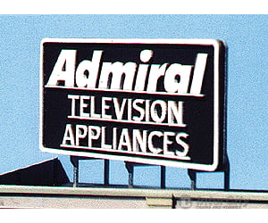 Blair Line 2506 Laser-Cut Wood Billboard Kits - Large For Ho S & O -- Admiral Television Appliances