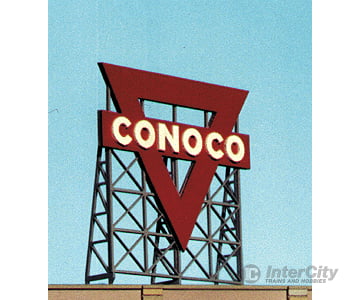 Blair Line 2515 Laser-Cut Wood Billboard Kits - Large For Ho S & O -- Conoco 3.1 Wide X 3.5 Tall