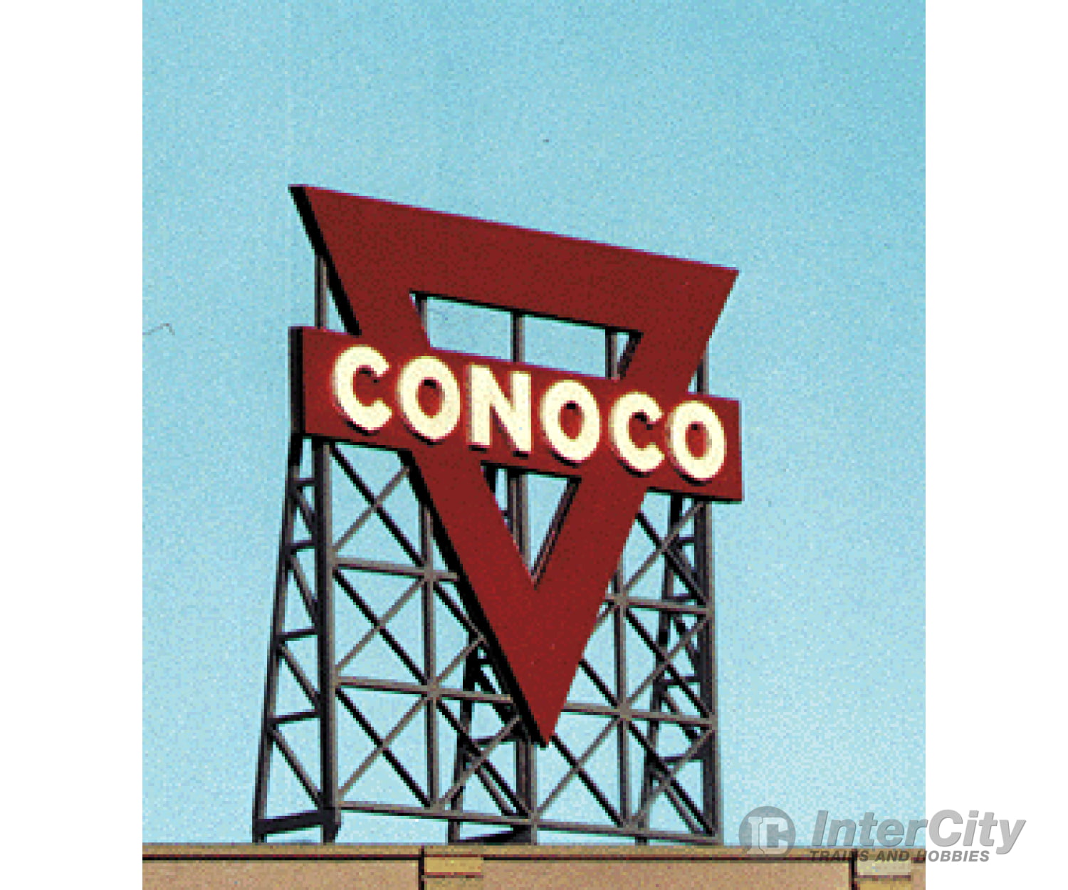 Blair Line 2515 Laser-Cut Wood Billboard Kits - Large For Ho S & O -- Conoco 3.1 Wide X 3.5 Tall