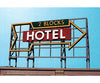 Blair Line 2517 Laser-Cut Wood Billboard Kits - Large For Ho S & O -- Hotel (2 Blocks) Scenery
