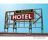 Blair Line 2517 Laser-Cut Wood Billboard Kits - Large For Ho S & O -- Hotel (2 Blocks) Scenery