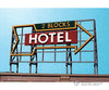 Blair Line 2517 Laser-Cut Wood Billboard Kits - Large For Ho S & O -- Hotel (2 Blocks) Scenery