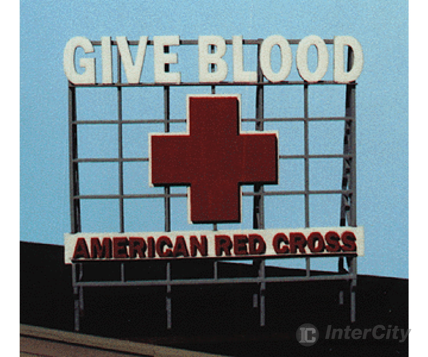 Blair Line 2519 Laser-Cut Wood Billboard Kits - Large For Ho S & O -- Red Cross Scenery Details