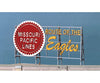 Blair Line 2530 Laser-Cut Wood Billboard Kits - Large For Ho S & O -- Missouri Pacific Lines Route