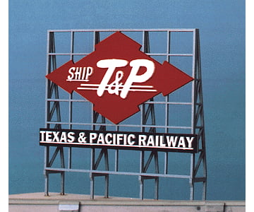 Blair Line 2531 Laser-Cut Wood Billboard Kits - Large For Ho S & O -- Ship T&P Texas Pacific Railway