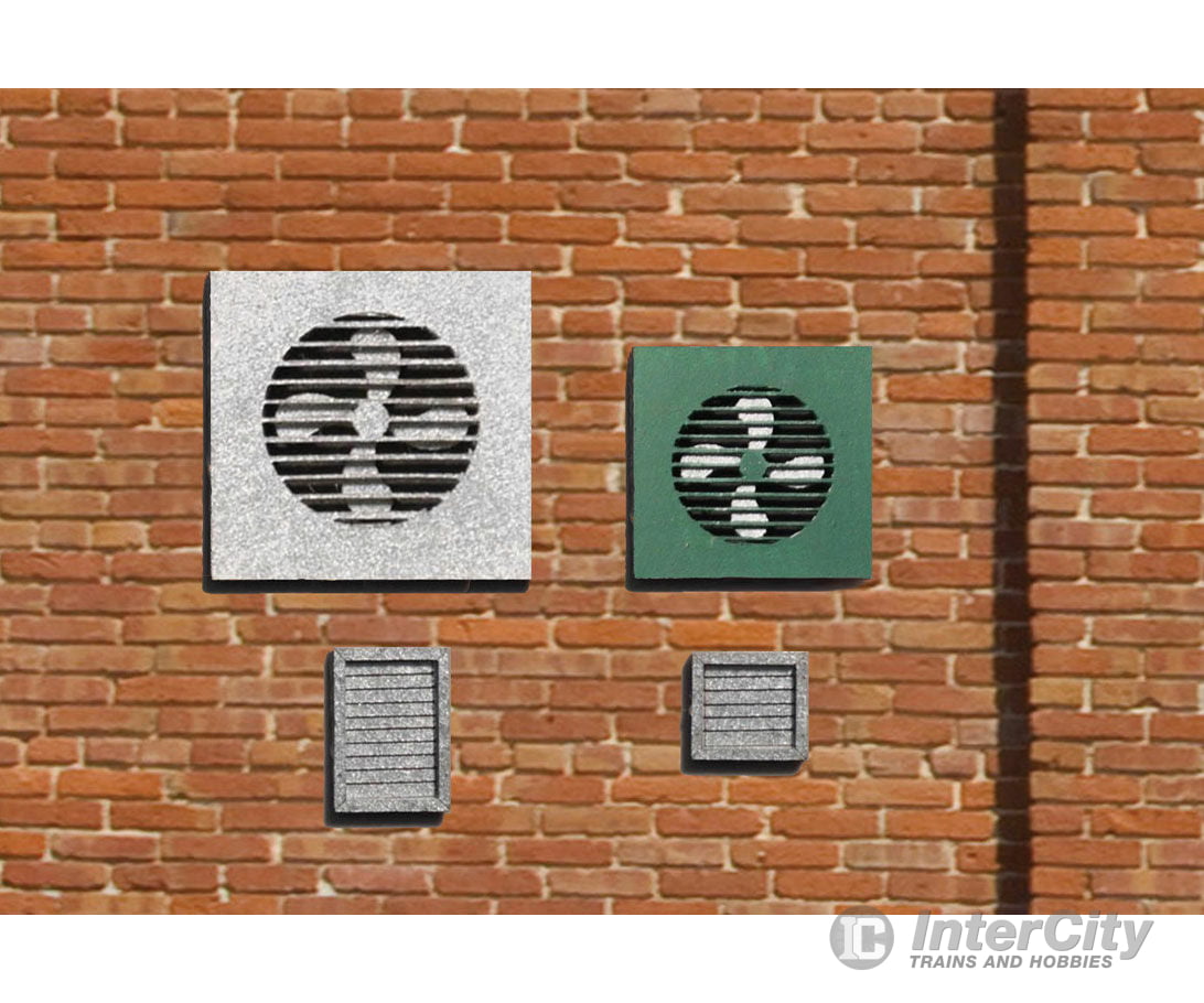 Blair Line 2707 Wall Fans & Vents - Kit -- 6 15 Scratch Building Supplies