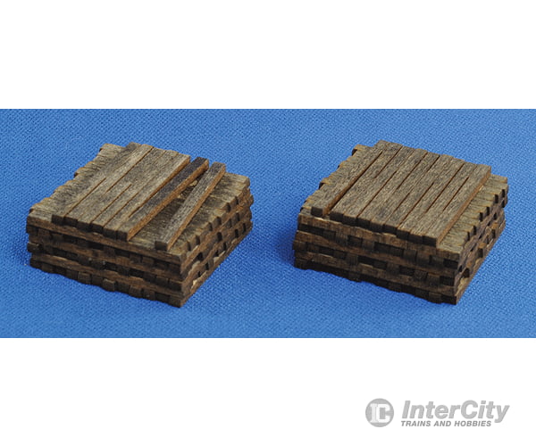Blair Line 2811 Pile O Ties -- Assembled - Stained Pkg(2) Scenery Details