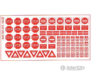 Blair Line 3 Highway Signs -- Regulatory #2 1930-Present (Red White) Scenery Details