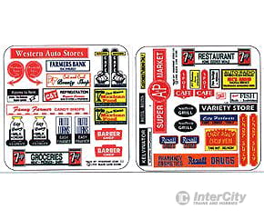 Blair Line 58 Storefront & Advertising Signs -- Main Street Iii Scenery Details