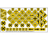 Blair Line 106 Highway Signs -- Warning #2 1948-Present (Black Yellow) Scenery Details