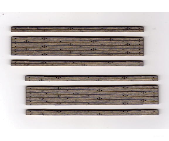 Blair Line 115 2-Lane Wood Grade Crossing -- Kit Track Accessories