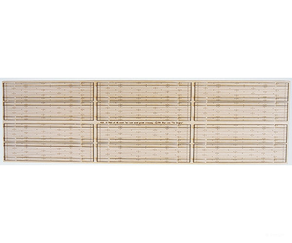Blair Line 118 Two-Lane Wood Grade Crossing -- Laser-Cut - Kit Pkg(12) Track Accessories