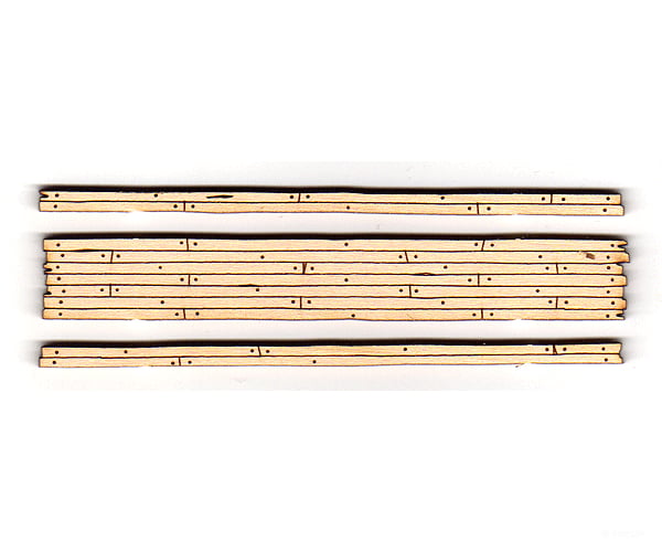 Blair Line 120 Rough-Cut 2-Lane Wood Grade Crossing - Kit -- 3-9/16 9Cm Long Pkg(2) Track