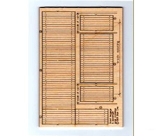 Blair Line 123 Wood Depot Baggage Cart Crossing Laser Cut Kit Pkg(3) Track Accessories