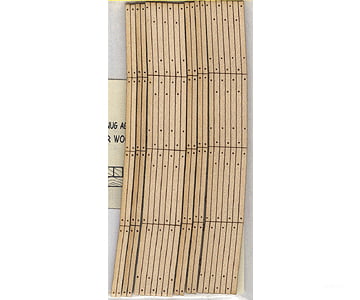 Blair Line 126 Laser-Cut Curved 2-Lane Wood Grade Crossing Pkg(2) -- 18 45.7Cm Radius Track