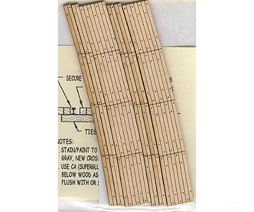 Blair Line 127 Laser-Cut Curved 2-Lane Wood Grade Crossing Pkg(2) -- 22 55.9Cm Radius Track