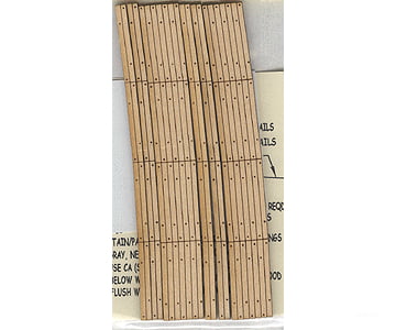Blair Line 128 Laser-Cut Curved 2-Lane Wood Grade Crossing Pkg(2) -- 24 Radius Track Accessories