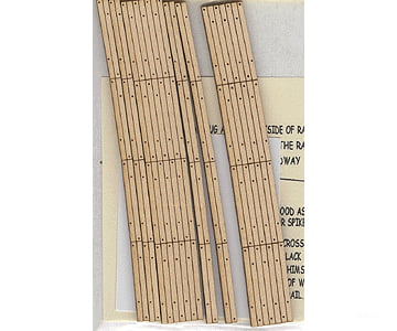 Blair Line 130 Laser-Cut Curved 2-Lane Wood Grade Crossing Pkg(2) -- 36 Radius Track Accessories