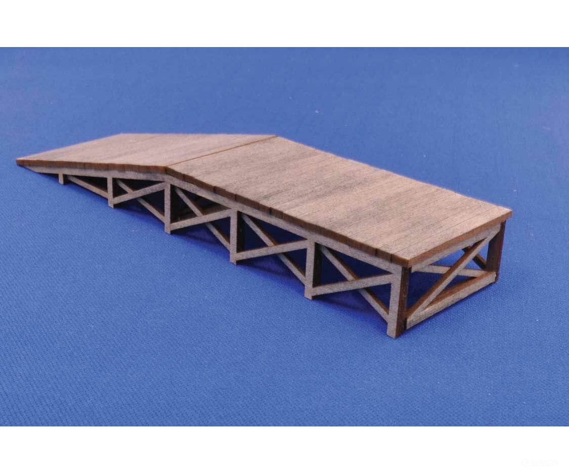Blair Line 174 Wood Loading Ramp -- Kit - 5-3/4 X 1-1/2 14.6 3.8Cm Structures