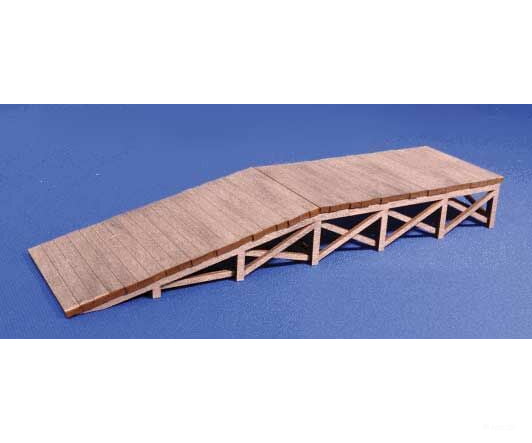 Blair Line 1743 Laser-Cut Wood Kit -- Loading Ramp Pkg(3) Each: 5-3/4 X 1-1/2 14.6 3.8Cm Scenery