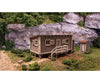 Blair Line 2000 Joes Cabin W/Outhouse -- Kit - Cabin: 4-1/4 X 2-5/16 10.8 5.9Cm; Outhouse: 5/8 1.6