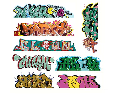 Blair Line 2248 Graffiti Decals Mega Set -- #5 Pkg(8)