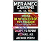 Blair Line 2253 Barn Sign Decals -- Set #4 - Meramac Caverns Except Ye Repent Kentucky Club