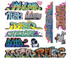 Blair Line 2259 Graffiti Decals Mega Set -- #10 Pkg(11)